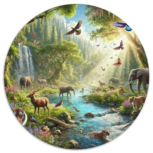 Tierpuzzle, Lernspiel, Herausforderung, Spielzeug, Geschenk, Puzzles für Erwachsene und Kinder ab 14 Jahren, 1000 Teile (67,5 x 67,5 cm) von CKMSMCS