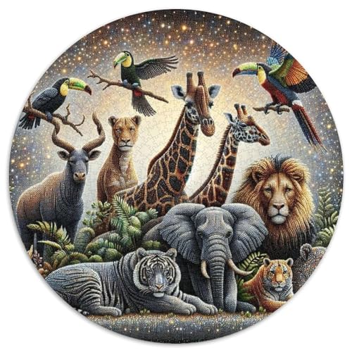 Tierpuzzles für Erwachsene, Tierwelt-Puzzles für Erwachsene, Lernspiele, Heimdekoration, Puzzles, 1000 Teile (67,5 x 67,5 cm) von CKMSMCS