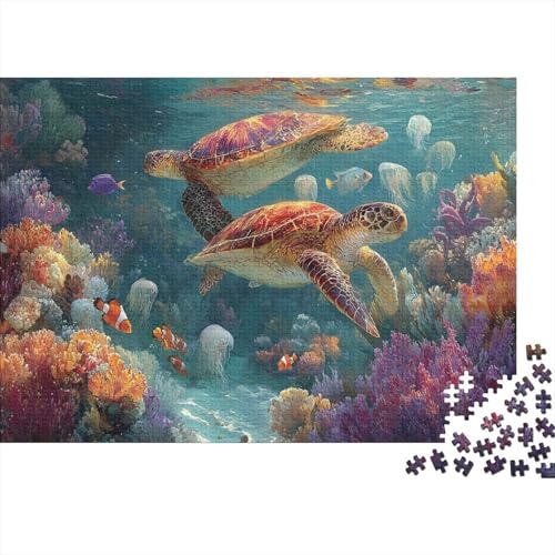 Unterwasserkreaturen, Unterwasserwelt, geeignet für Familienspiele und Geburtstagsgeschenke, geeignet für die Heimdekoration, einzigartige Form, 500 Stück (52 x 38 cm) von CKMSMCS