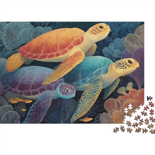 Unterwasserkreaturen, Unterwasserwelt, pädagogisches Puzzlespiel für Erwachsene ab 12 Jahren, geeignet für Familienunterhaltung, 1000 Teile (75 x 50 cm) von CKMSMCS