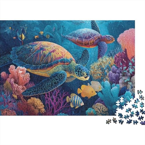Unterwasserkreaturen, Unterwasserwelt, pädagogisches Puzzlespiel für Erwachsene ab 12 Jahren, geeignet für Familienunterhaltung, 1000 Teile (75 x 50 cm) von CKMSMCS