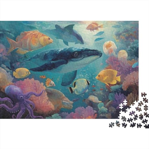 Unterwasserkreaturen, Unterwasserwelt, pädagogisches Puzzlespiel für Erwachsene ab 12 Jahren, geeignet für Familienunterhaltung, 1000 Teile (75 x 50 cm) von CKMSMCS