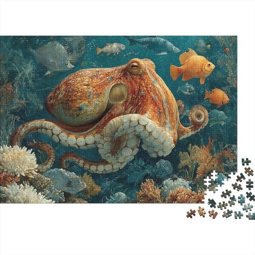 Unterwasserkreaturen, Unterwasserwelt, pädagogisches Puzzlespiel für Erwachsene ab 12 Jahren, geeignet für Familienunterhaltung, 500 Teile (52 x 38 cm) von CKMSMCS