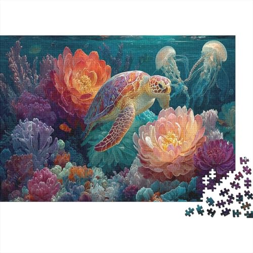 Unterwasserkreaturen, Unterwasserwelt. EIN einzigartiges und kreatives Spiel, das herausfordernd und unterhaltsam ist. 500 Teile (52 x 38 cm) von CKMSMCS