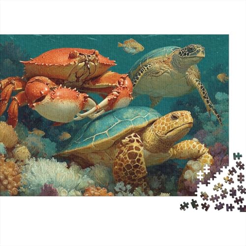 Unterwasserkreaturen, Unterwasserwelt. EIN einzigartiges und kreatives Spiel, das herausfordernd und unterhaltsam ist. 500 Teile (52 x 38 cm) von CKMSMCS