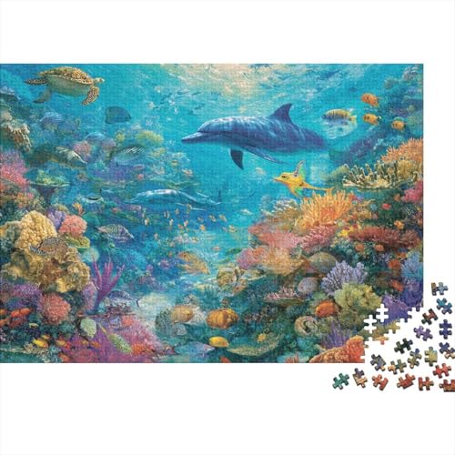 Unterwasserkreaturen, Unterwasserwelt. EIN einzigartiges und kreatives Spiel, das herausfordernd und unterhaltsam ist. 500 Teile (52 x 38 cm) von CKMSMCS
