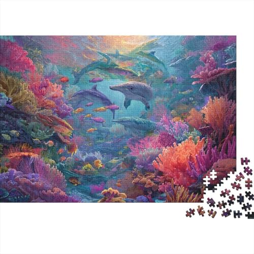 Unterwasserlebewesen, Unterwasserwelt, Lernspiele, anspruchsvolle Puzzlespiele, Geschenkideen für Frauen und Männer, 1000 Teile (75 x 50 cm) von CKMSMCS