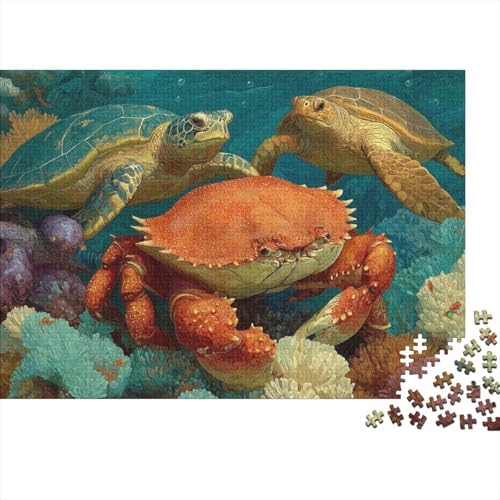Unterwasserlebewesen, Unterwasserwelt, Lernspiele, anspruchsvolle Puzzlespiele, Geschenkideen für Frauen und Männer, 300 Teile (40 x 28 cm) von CKMSMCS