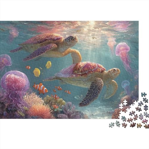 Unterwasserlebewesen, Unterwasserwelt, Lernspiele, anspruchsvolle Puzzlespiele, Geschenkideen für Frauen und Männer, 300 Teile (40 x 28 cm) von CKMSMCS