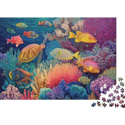 Unterwasserlebewesen, Unterwasserwelt, Lernspiele, anspruchsvolle Puzzlespiele, Geschenkideen für Frauen und Männer, 500 Teile (52 x 38 cm) von CKMSMCS