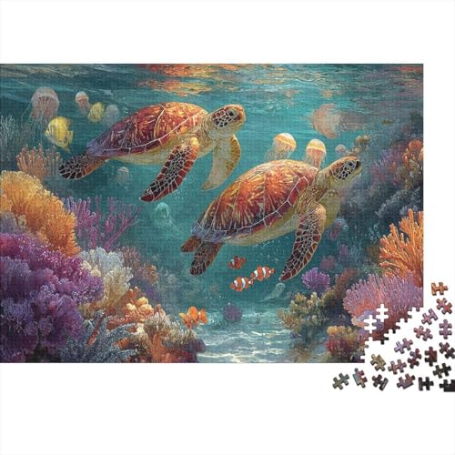 Unterwasserlebewesen, Unterwasserwelt, Lernspiele, geeignet für Kinder ab 14 Jahren, Familienunterhaltung, Herausforderungen mit hohem Schwierigkeitsgrad, 300 Teile (40 x 28 cm) von CKMSMCS