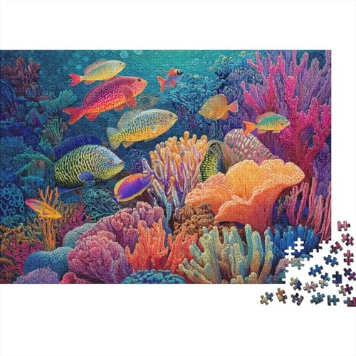 Unterwasserlebewesen, Unterwasserwelt, anspruchsvolle Spiele für Familien, geeignet für die Heimdekoration, sehr schwierig, 1000 Teile (75 x 50 cm) von CKMSMCS