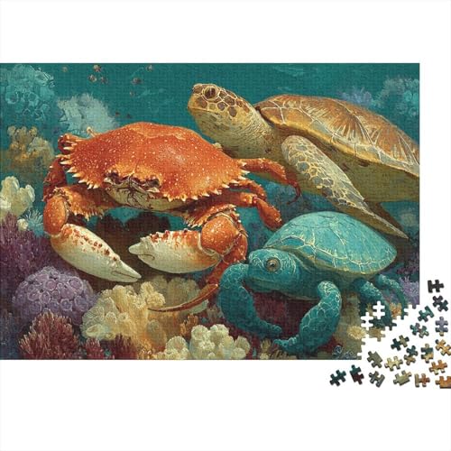Unterwasserlebewesen, Unterwasserwelt, anspruchsvolle Spiele für Familien, geeignet für die Heimdekoration, sehr schwierig, 1000 Teile (75 x 50 cm) von CKMSMCS