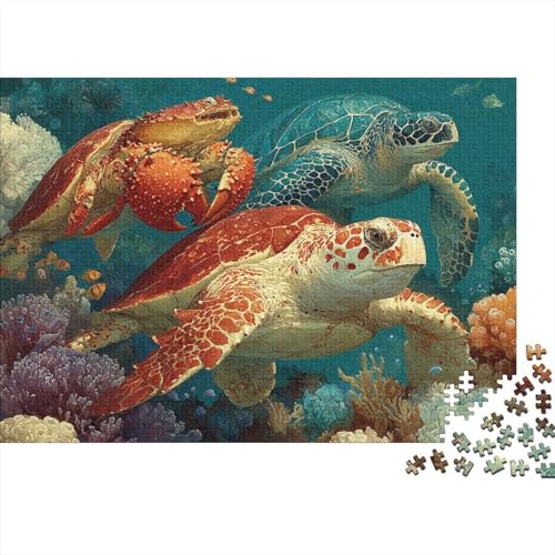 Unterwasserlebewesen, Unterwasserwelt, anspruchsvolle Spiele für Familien, geeignet für die Heimdekoration, sehr schwierig, 1000 Teile (75 x 50 cm) von CKMSMCS