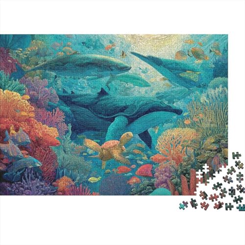 Unterwasserlebewesen, Unterwasserwelt, geeignet für Familienunterhaltung, süß und unterhaltsam, hoher Schwierigkeitsgrad, 1000 Stück (75 x 50 cm) von CKMSMCS