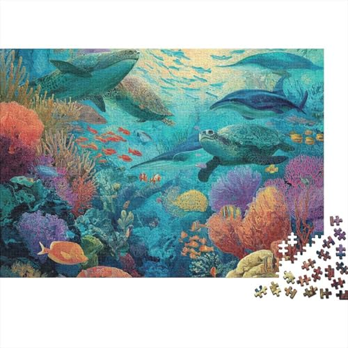 Unterwasserlebewesen, Unterwasserwelt, lustige Geschenke und Aktivitäten für Erwachsene, toll für Familienspaß, extrem schwierig, 300 Stück (40 x 28 cm) von CKMSMCS