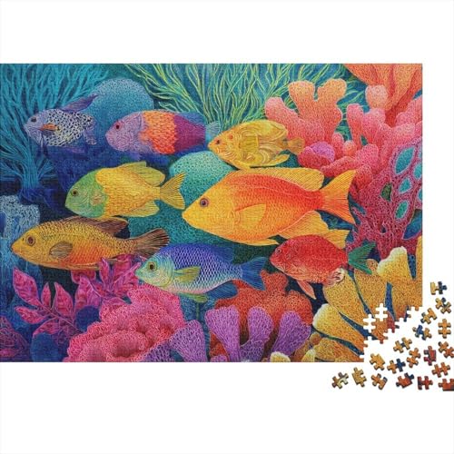 Unterwasserlebewesen, Unterwasserwelt, pädagogisches Puzzlespiel, geeignet für die Heimdekoration, relativ schwierig, 300 Teile (40 x 28 cm) von CKMSMCS