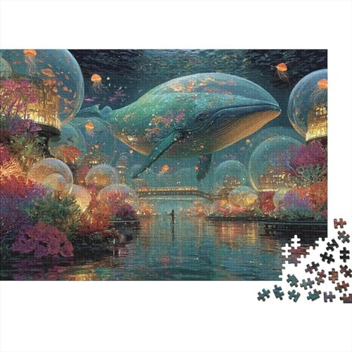 Unterwasserlebewesen, Unterwasserwelt, pädagogisches Puzzlespiel für Jugendliche und Erwachsene, cool und unterhaltsam, super herausfordernd, 500 Teile (52 x 38 cm) von CKMSMCS