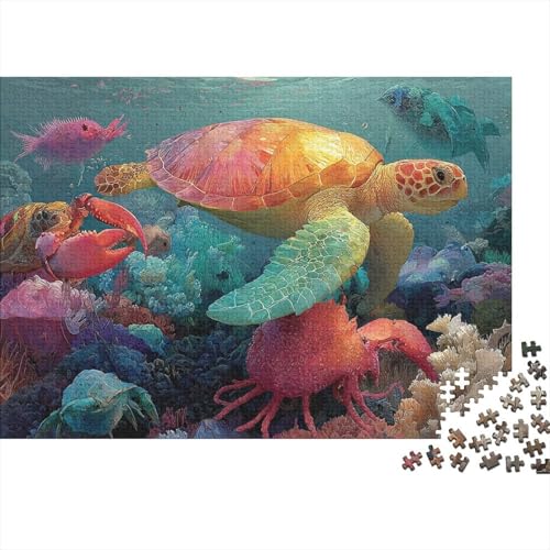 Unterwasserlebewesen, Unterwasserwelt, sehr interessantes Puzzlespiel, geeignet für Familienunterhaltung, anspruchsvoll, 1000 Teile (75 x 50 cm) von CKMSMCS