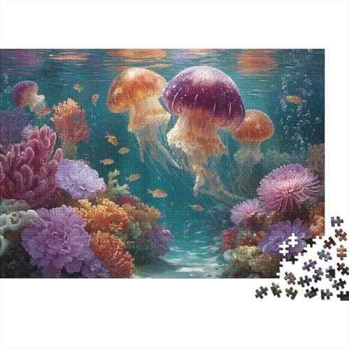 Unterwasserlebewesen, Unterwasserwelt, sehr lustiges und herausforderndes Puzzlespiel, Heimdekoration, Puzzle, 1000 Teile (75 x 50 cm) von CKMSMCS