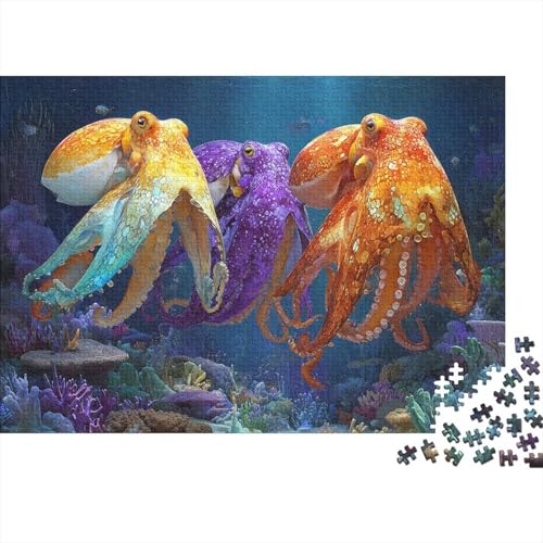 Unterwasserlebewesen, Unterwasserwelt-Lernspiel, geeignet für Kinder ab 10 Jahren und Erwachsene, interessant und herausfordernd, 300 Teile (40 x 28 cm) von CKMSMCS