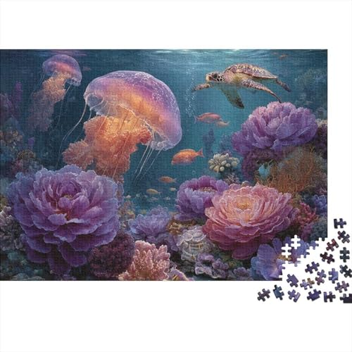 Unterwasserlebewesen, Unterwasserwelt-Lernspiel, geeignet für Kinder ab 10 Jahren und Erwachsene, interessant und herausfordernd, 300 Teile (40 x 28 cm) von CKMSMCS