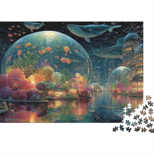 Unterwasserlebewesen, Unterwasserwelt-Lernspiel, geeignet für Kinder ab 10 Jahren und Erwachsene, interessant und herausfordernd, 500 Teile (52 x 38 cm) von CKMSMCS
