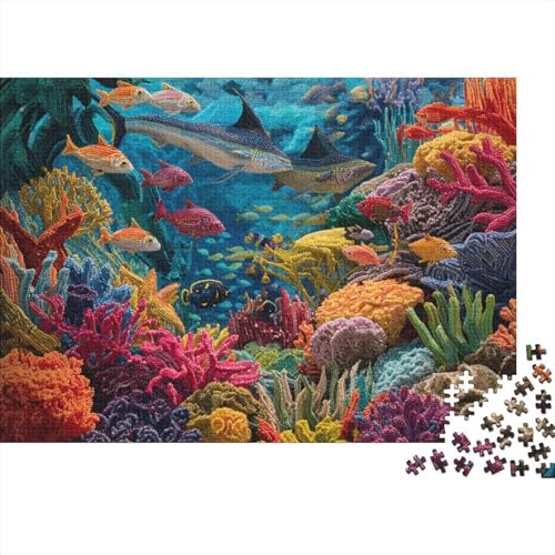 Unterwasserlebewesen, Unterwasserwelt-Puzzlespiele, anspruchsvolle Puzzles, Geschenkideen für Männer und Frauen, Familienspaß, 1000 Teile (75 x 50 cm) von CKMSMCS