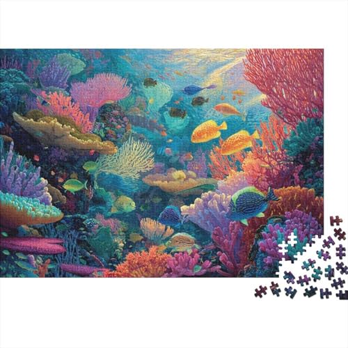 Unterwasserlebewesen, Unterwasserwelt. EIN einzigartiges und kreatives Spiel, das herausfordernd und unterhaltsam ist. 1000 Teile (75 x 50 cm) von CKMSMCS