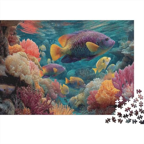 Unterwasserlebewesen, Unterwasserwelt. EIN einzigartiges und kreatives Spiel, das herausfordernd und unterhaltsam ist. 300 Teile (40 x 28 cm) von CKMSMCS