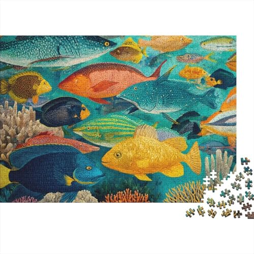 Unterwasserlebewesen, Unterwasserwelt. Sehr interessantes Lernspiel mit einzigartiger Form und voller Überraschungen. 300 Teile (40 x 28 cm) von CKMSMCS