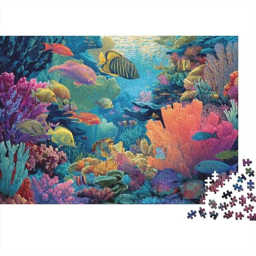 Unterwasserwesen, Unterwasserwelt, Lernspiel, Herausforderung, Spielzeug, Geschenke, Puzzles für Erwachsene und Kinder ab 14 Jahren, 300 Teile (40 x 28 cm) von CKMSMCS