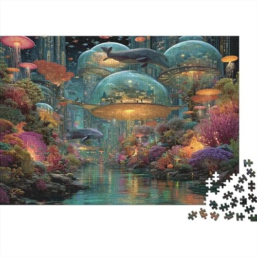 Unterwasserwesen, Unterwasserwelt, Lernspiel, Herausforderung, Spielzeug, Geschenke, Puzzles für Erwachsene und Kinder ab 14 Jahren, 300 Teile (40 x 28 cm) von CKMSMCS
