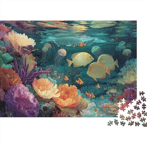 Unterwasserwesen, Unterwasserwelt, Lernspiel, Herausforderung, Spielzeug, Geschenke, Puzzles für Erwachsene und Kinder ab 14 Jahren, 300 Teile (40 x 28 cm) von CKMSMCS