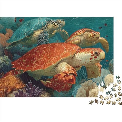 Unterwasserwesen, Unterwasserwelt, Lernspiel, Herausforderung, Spielzeug, Geschenke, Puzzles für Erwachsene und Kinder ab 14 Jahren, 300 Teile (40 x 28 cm) von CKMSMCS