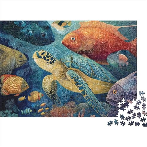 Unterwasserwesen, Unterwasserwelt, Lernspiel, Herausforderung, Spielzeug, Geschenke, Puzzles für Erwachsene und Kinder ab 14 Jahren, 300 Teile (40 x 28 cm) von CKMSMCS