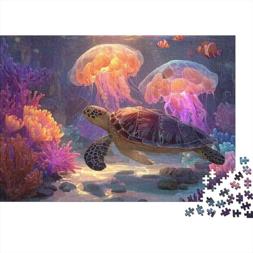 Unterwasserwesen, Unterwasserwelt, Lernspiel, Herausforderung, Spielzeug, Geschenke, Puzzles für Erwachsene und Kinder ab 14 Jahren, 500 Teile (52 x 38 cm) von CKMSMCS
