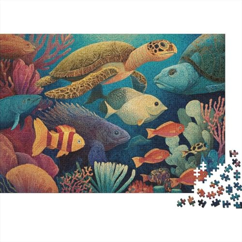 Unterwasserwesen, Unterwasserwelt, anspruchsvolles Lernspiel, geeignet für Kinder und Erwachsene, EIN tolles Geschenk, 1000 Teile (75 x 50 cm) von CKMSMCS