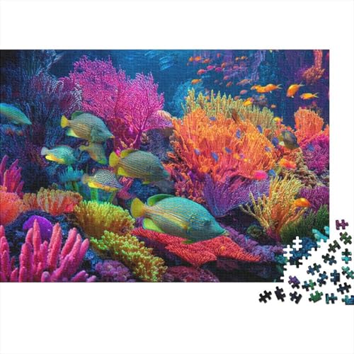 Unterwasserwesen, Unterwasserwelt, anspruchsvolles Lernspiel, geeignet für Kinder und Erwachsene, EIN tolles Geschenk, 1000 Teile (75 x 50 cm) von CKMSMCS