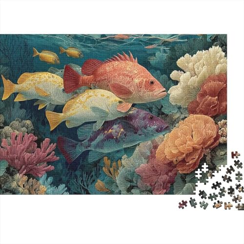 Unterwasserwesen, Unterwasserwelt, einzigartiges und luxuriöses Design, geeignet als Geschenk, Familienspiel und Heimdekoration, 500 Stück (52 x 38 cm) von CKMSMCS