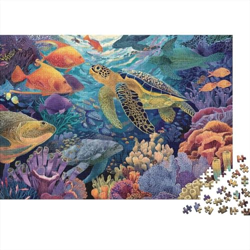 Unterwasserwesen, Unterwasserwelt, lustiges Lernspiel, Herausforderungsspielzeug für Männer und Frauen, 1000 Stück (75 x 50 cm) von CKMSMCS
