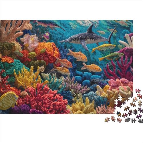 Unterwasserwesen, Unterwasserwelt, lustiges Lernspiel, Herausforderungsspielzeug für Männer und Frauen, 1000 Stück (75 x 50 cm) von CKMSMCS