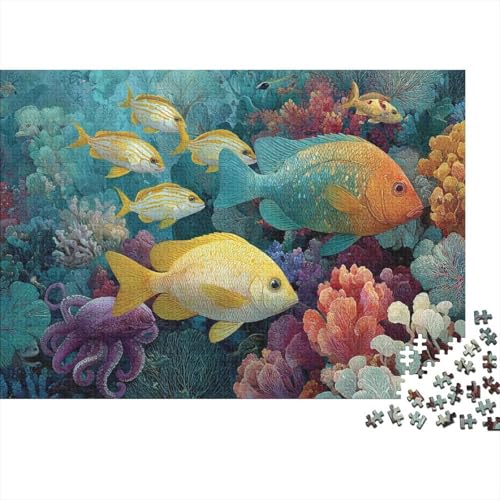 Unterwasserwesen, Unterwasserwelt-Puzzle, anspruchsvolles Spiel für die ganze Familie, für Frauen, Geschenke für Männer, 300 Teile (40 x 28 cm) von CKMSMCS
