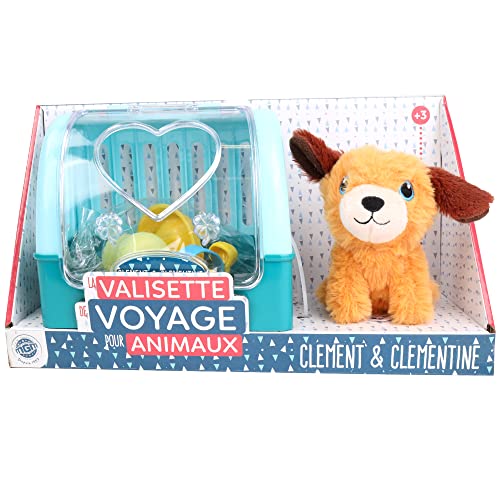 CLEMENT CLEMENTINE - Plüschtier und Transportkäfig - Rollenspiel - 110121 - Zufallsmodell - Plüschtier - Hund oder Katze - Kinderspielzeug - 17 cm x 15 cm - Ab 3 Jahren CLEMENT CLEMENTINE - Plüschtier und Transportkäfig - Rollenspiel - 110121 - Zufallsmodell - Plüschtier - Hund oder Katze - Kinderspielzeug - 17 cm x 15 cm - Ab 3 Jahren von CLEMENT CLEMENTINE