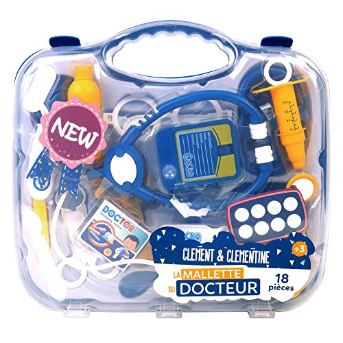 Clement Clementine - Arztkoffer - Rollenspiel - 030456A - Blau - Kunststoff - Arzt - Kinderspielzeug - 27 cm x 25 cm - Ab 3 Jahren Clement Clementine - Arztkoffer - Rollenspiel - 030456A - Blau - Kunststoff - Arzt - Kinderspielzeug - 27 cm x 25 cm - Ab 3 Jahren von CLEMENT CLEMENTINE