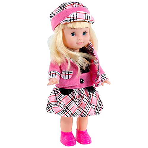 CLEMENT CLEMENTINE - Puppe mit Hut - Spielzeug für Kinder - 120627 - Rosa - Kunststoff - Puppen - Baby - Mannequin - 25 cm x 9 cm - Ab 3 Jahren von CLEMENT CLEMENTINE