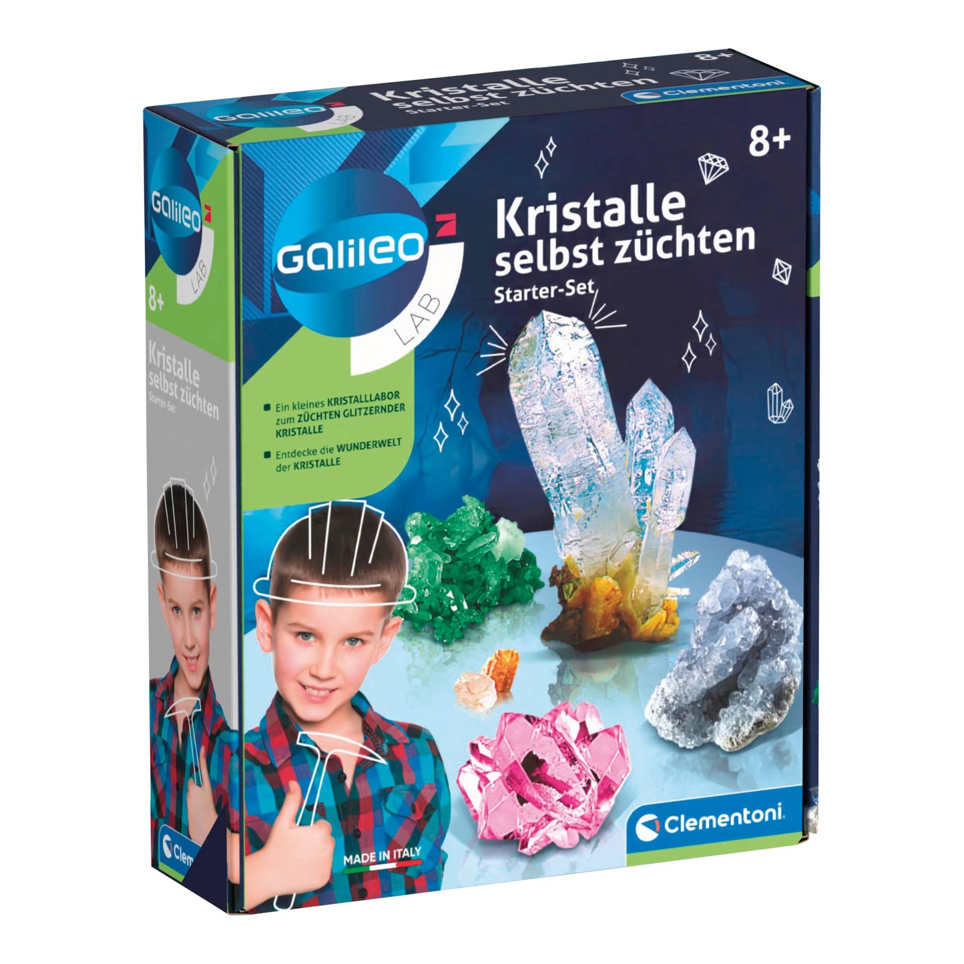 Clementoni Galileo Experimentierkasten Starter Set Kristalle selbst züchten von Clementoni