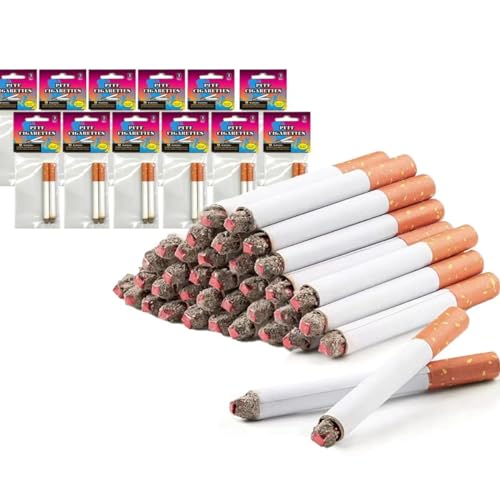 CLESEN Gefälschte Zigaretten, 8,25 cm (3,25 Zoll), Rauch, künstliche Zigaretten mit realistischem Look, langlebig/realistisch – ideal für Themenpartys / Theateraufführungen von CLESEN