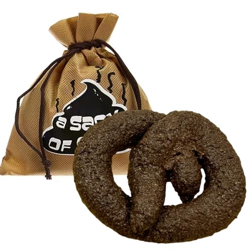 CLESEN Gefälschter Hundekot, 1 Stück, realistisches Hundekot-Spielzeug, künstliches Hundekot-Spielzeug mit Kordelzugbeutel, praktisches Scherzspielzeug für Aprilscherz, Partyzubehör, klein von CLESEN