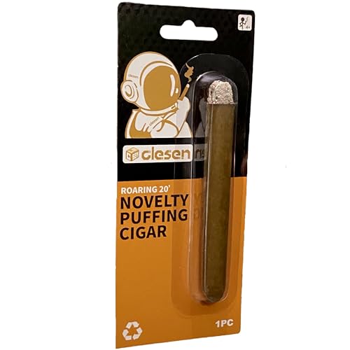 CLESEN Puff-Zigarre, 11,4 cm, die Rauch bläst, langlebig, realistisch, ideal für Motto-Partys, Requisite für Streich, Halloween-Kostüm, Film oder Theaterspiel, kniffliges, lustiges Gag-Spielzeug, 1 CLESEN Puff-Zigarre, 11,4 cm, die Rauch bläst, langlebig, realistisch, ideal für Motto-Partys, Requisite für Streich, Halloween-Kostüm, Film oder Theaterspiel, kniffliges, lustiges Gag-Spielzeug, 1 von CLESEN